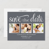 レトロ |セーブ・ザ・デート案内 案内ポストカード (正面/裏面)