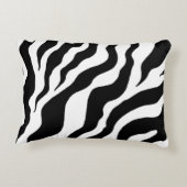 レトロ ゼブラ アニマル プリント クッション (裏面)