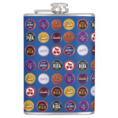 レトロ ソーダ キャップ フラスコ, ヴィンテージ ポップ アート フラスク (正面)