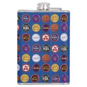 レトロ ソーダ キャップ フラスコ, ヴィンテージ ポップ アート フラスク (裏面)