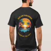 レトロ ソーラーパラダイス 潮の導き Tシャツ (裏面)