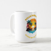レトロ ソーラーパラダイス 潮の導き Tシャツ コーヒーマグカップ (正面左)
