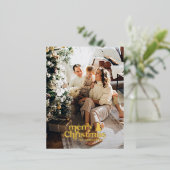 レトロ タイポグラフィ モダン フル フォト ホリデー (立ち正面)