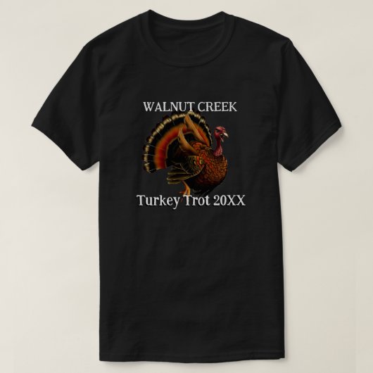 レトロ・ターキー・トロット Tシャツ (デザイン正面)