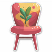 レトロ ダイニング チェア シール (正面)