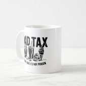 レトロ ダッド タックス 食べ物 アート コーヒーマグカップ (正面左)