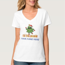 レトロ ティス・ザ・シーズン クリスマスツリー オリジナルプリント Tシャツ