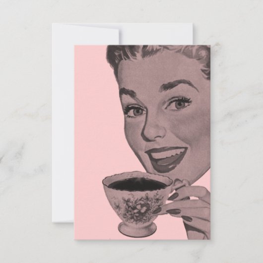 レトロ ティーパーティー V2 招待状 (正面)