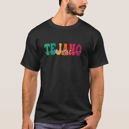 レトロ・テハーノ・ミュージック Tシャツ (正面)