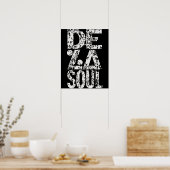 レトロ・デ・ラカッコいいソウルミュージックギフト ポスター (キッチン)