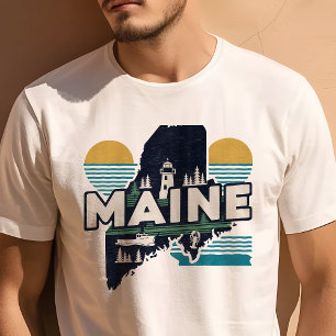 レトロ トラベル アイコニック メイン グラフィック Tシャツ