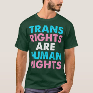 レトロ トランスの権利は人権 トランスジェンダー LGBT Tシャツ