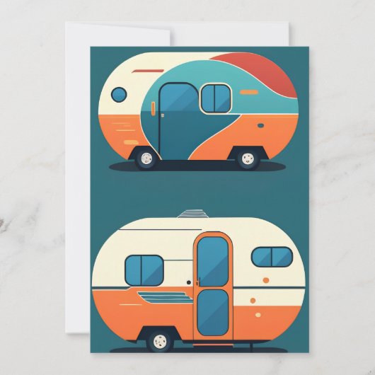 レトロ – トレーラー 招待状 (正面)