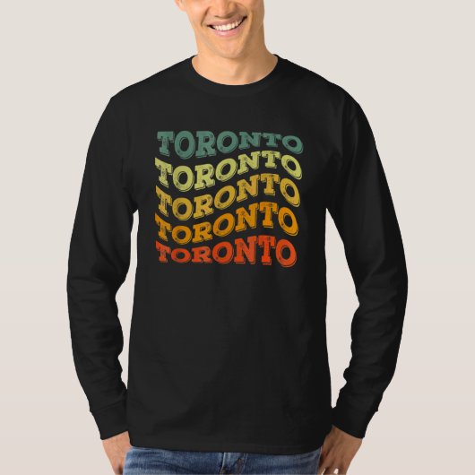 レトロ トロント カナダ ビンテージ 旅行者 Tシャツ (正面)