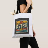 レトロ トートバッグ (クローズアップ)