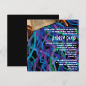 レトロ トーラ バー バット ミッツヴァ ご招待 招待状 (正面/裏面)