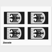 レトロ – ドイツ連邦共和国 長方形シール (シート)