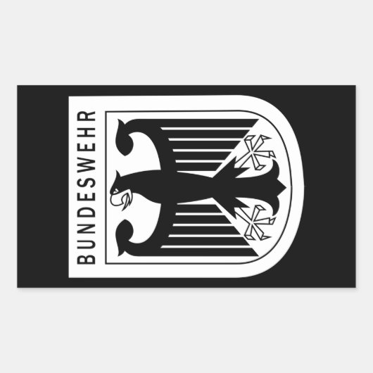 レトロ – ドイツ連邦共和国 長方形シール (正面)