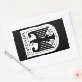 レトロ – ドイツ連邦共和国 長方形シール (封筒)