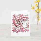 レトロ ナース バレンタイン 超音波技師 ソノグラファー カード (黄色い花)