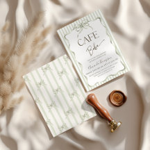 レトロ ニュートラル ボウ カフェ ベベ コーヒー ベイビー シャワー