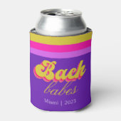 レトロ ネオン パープル ブライズメイド パーティー 缶クーラー (缶正面)