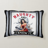 レトロ・ノーティーなクリスマス・ピンアップよ アクセントクッション (裏面)