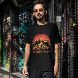 レトロ「ハイキングしたい」スウェットシャツ – 山 Tシャツ