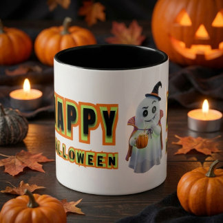 レトロ ハッピー ハロウィン おばけ スプーキー カップ