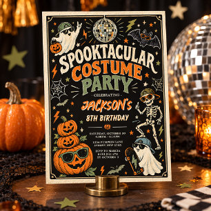 レトロ・ハロウィンパーティー 招待状
