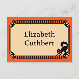 レトロ・ハロウィン装飾スタイル・テーブルカード 招待状
