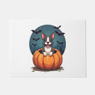 レトロ ハロウィン おばけ フレンチブルドッグ ゴシック Png ドアマット