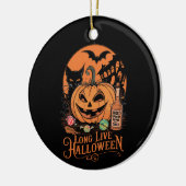 レトロ ハロウィン お化けの季節 長寿の秋 セラミックオーナメント (左)
