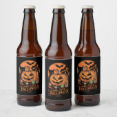 レトロ ハロウィン お化けの季節 長寿の秋 ビールラベル (ボトル)