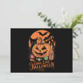 レトロ ハロウィン お化けの季節 長寿の秋 招待状 (スタンド正面)