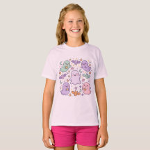 レトロ・ハロウィン・キッズTシャツ , ローズ・スプーキー
