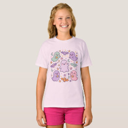 レトロ・ハロウィン・キッズTシャツ , ローズ・スプーキー Tシャツ
