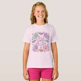 レトロ・ハロウィン・キッズTシャツ , ローズ・スプーキー Tシャツ