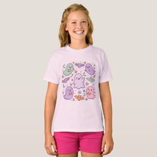 レトロ・ハロウィン・キッズTシャツ , ローズ・スプーキー Tシャツ