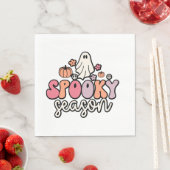 レトロ ハロウィン スタンダードランチョンナプキン (インサイチュ)