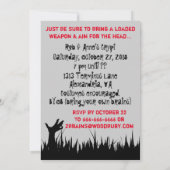 レトロ ハロウィン ゾンビ アポカリプス パーティー 招待状 (裏面)