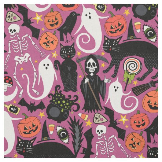レトロ ハロウィン 風船ガム ファブリック (見本)