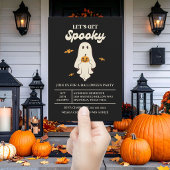 レトロ　ハロウィン　Let's Get Spooky 招待状