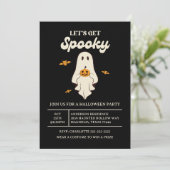 レトロ　ハロウィン　Let's Get Spooky 招待状 (スタンド正面)