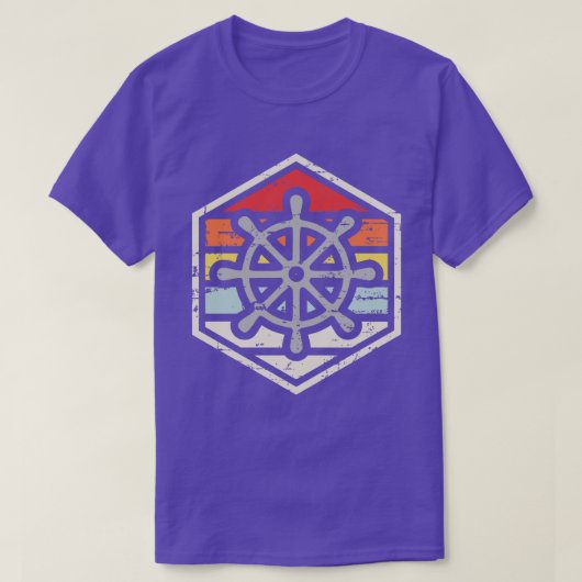 レトロ バッジ ヘルム Tシャツ (デザイン正面)