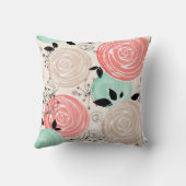 レトロ、バラ クッション (裏面)