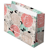 レトロ、バラ ラージペーパーバッグ (正面アングル)