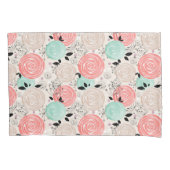 レトロ、バラ 枕カバー (正面)