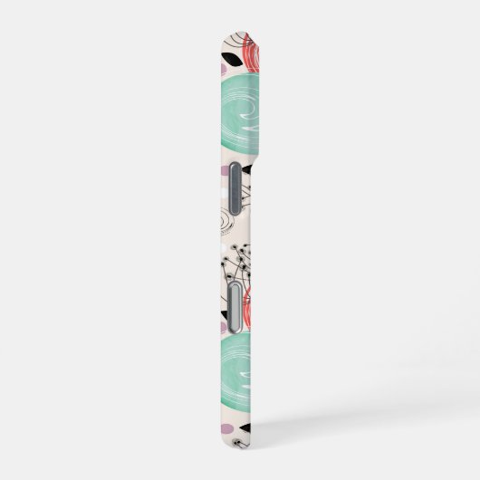 レトロ、バラ iPhoneケース (右側面)