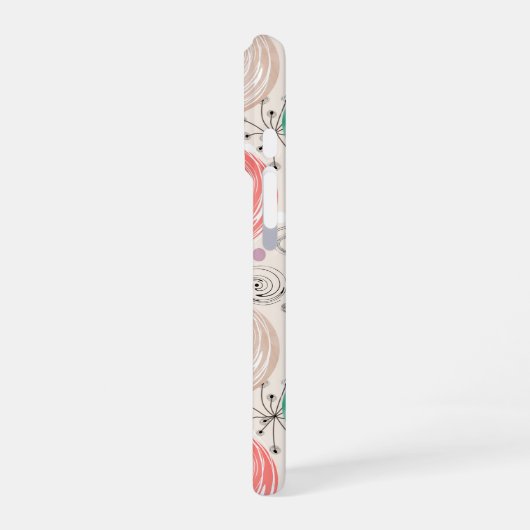 レトロ、バラ iPhoneケース (左側面)